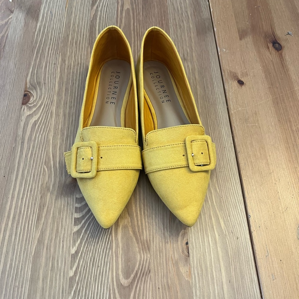 Journee Collection Women's Yellow Loafers